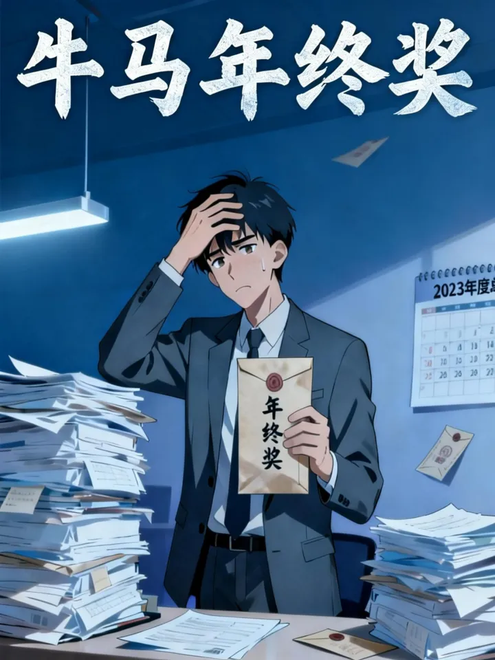牛马年终奖漫剧封面图片