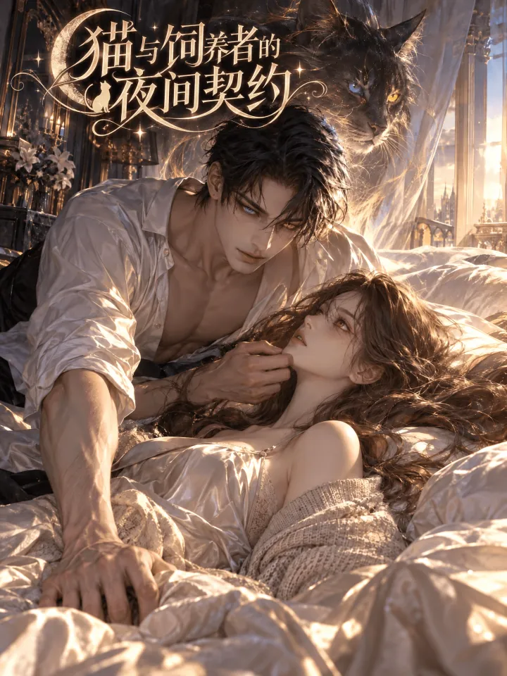 猫与饲养者的夜间契约漫画封面